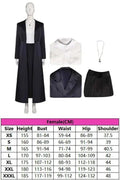 Agatha Harkness Inspired Black Trench Coat Suit Cosplay Costume - SS69