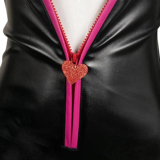 Angel Dust Cosplay Fantasia Anime Cartoon Hotel Costume Disguise for Adult Women Girls Jumpsuit Halloween Carnival Party Clothes SS69