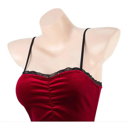 AniLV Movie Heroine Secret Service Spy Dress Uniform Halloween Women Red Lace Outfits Cosplay Costume - SS69