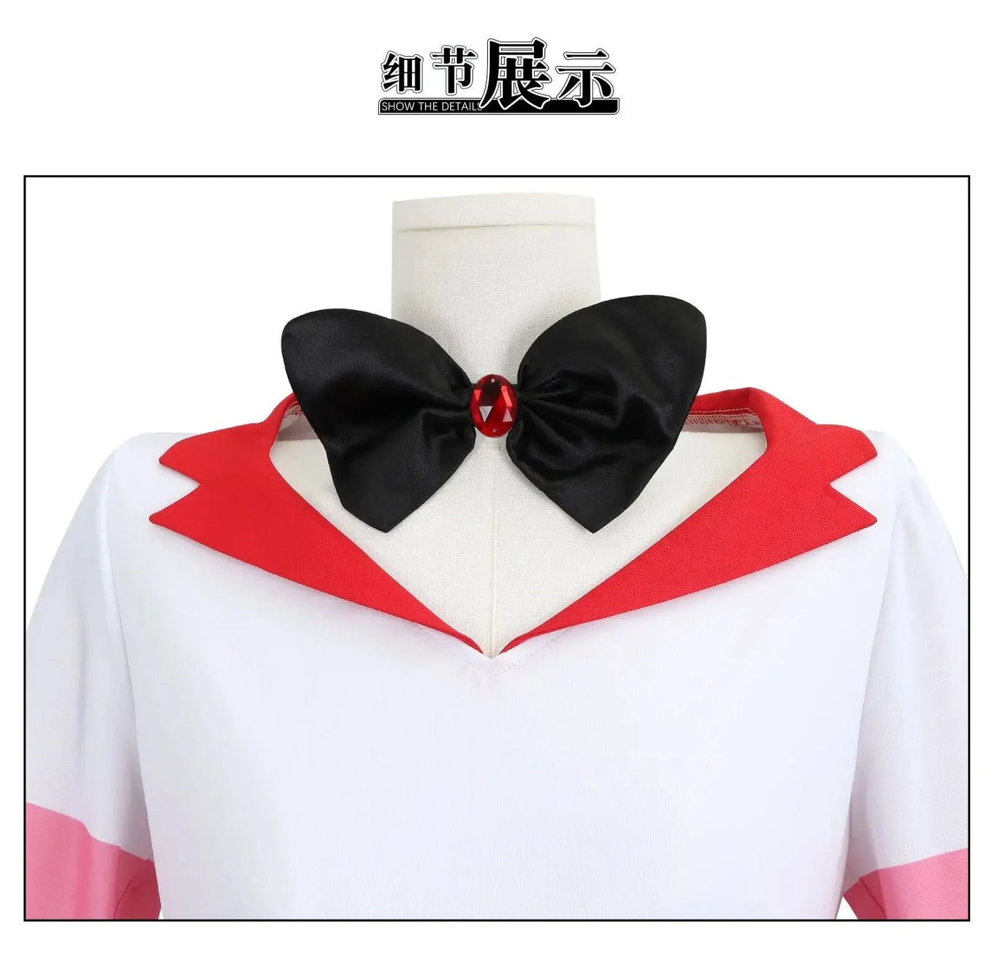 Anime Angel Dust Cosplay Costume Socks Suit Four Arms Demon Uniform Halloween Party Con Outfit 6PCS Glove Sock Accessories - SS69