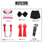 Anime Angel Dust Cosplay Costume Socks Suit Four Arms Demon Uniform Halloween Party Con Outfit 6PCS Glove Sock Accessories - SS69