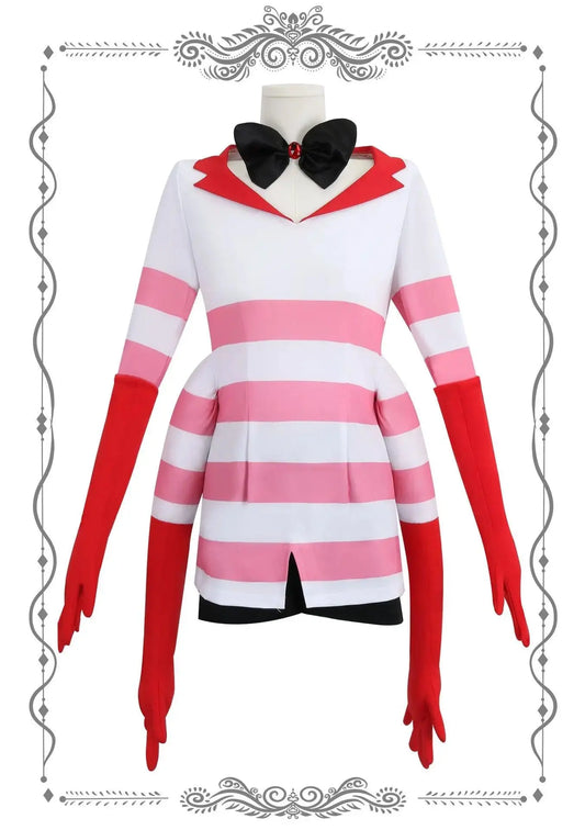 Anime Angel Dust Cosplay Costume Socks Suit Four Arms Demon Uniform Halloween Party Con Outfit 6PCS Glove Sock Accessories - SS69