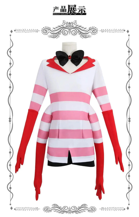 Anime Angel Dust Cosplay Costume Socks Suit Four Arms Demon Uniform Halloween Party Con Outfit 6PCS Glove Sock Accessories - SS69