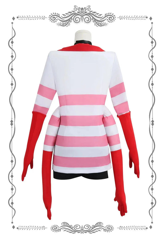 Anime Angel Dust Cosplay Costume Socks Suit Four Arms Demon Uniform Halloween Party Con Outfit 6PCS Glove Sock Accessories - SS69