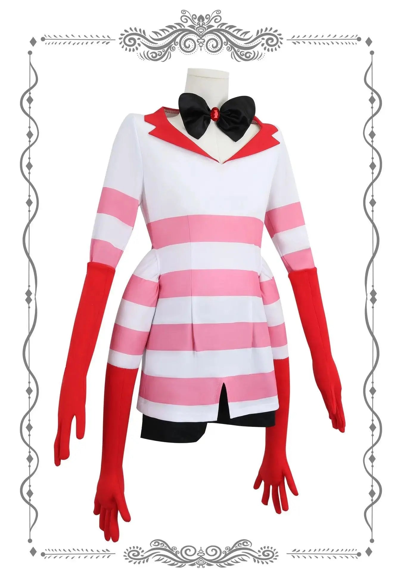 Anime Angel Dust Cosplay Costume Socks Suit Four Arms Demon Uniform Halloween Party Con Outfit 6PCS Glove Sock Accessories - SS69