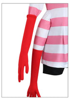 Anime Angel Dust Cosplay Costume Socks Suit Four Arms Demon Uniform Halloween Party Con Outfit 6PCS Glove Sock Accessories - SS69