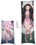 Anime Body Pillow Case  19"X59" Peach Skin Dakimakura for Otaku Hugging Gift (Nezuko) - SS69
