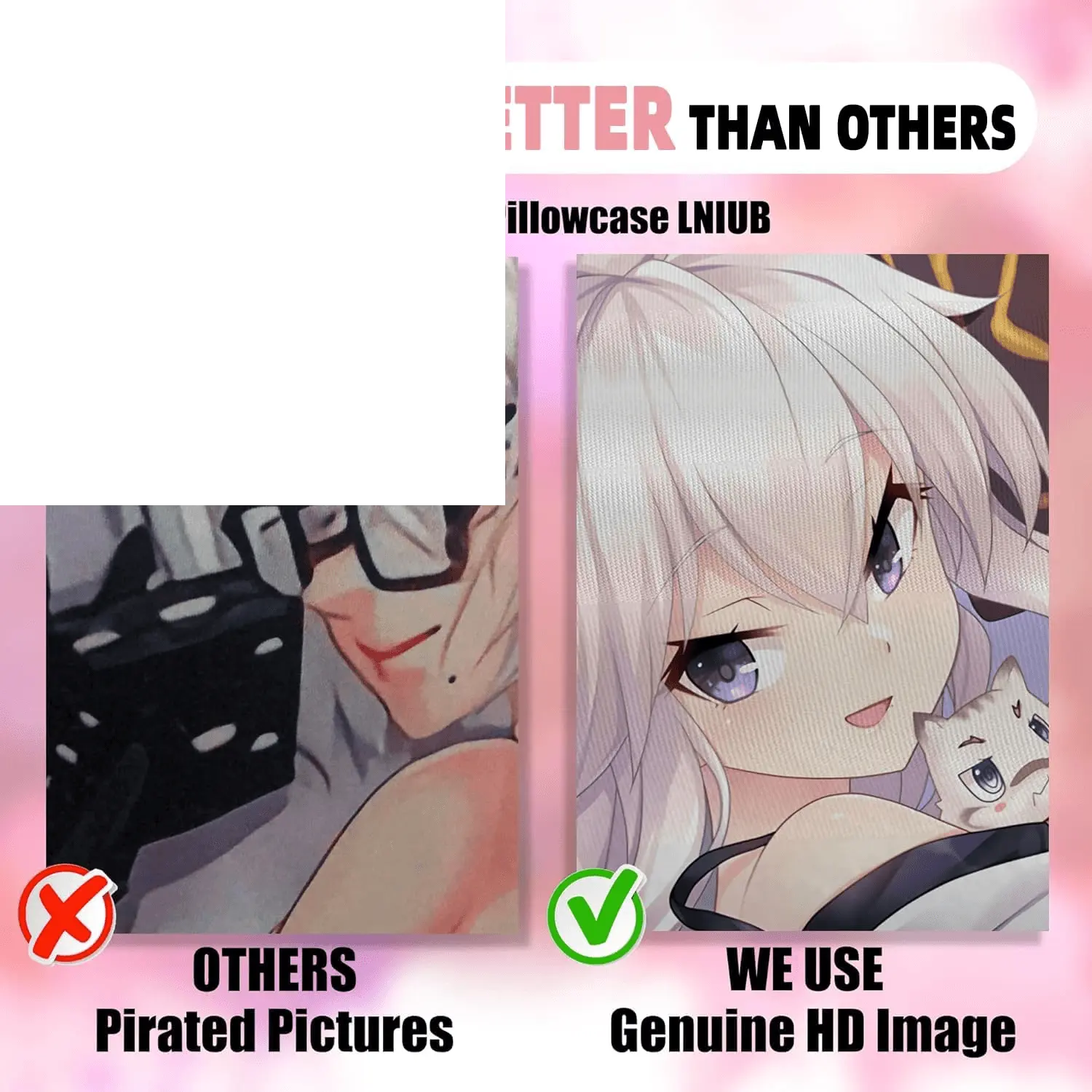 Anime Body Pillow Case  19"X59" Peach Skin Dakimakura for Otaku Hugging Gift (Nezuko) - SS69
