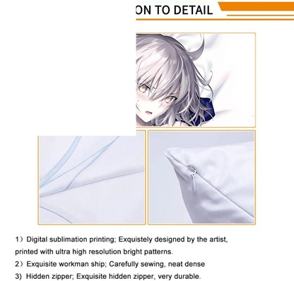 Anime Body Pillow Case  19"X59" Peach Skin Dakimakura for Otaku Hugging Gift (Nezuko) - SS69