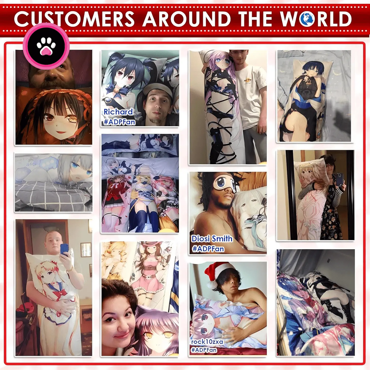 Anime Body Pillow Case  19"X59" Peach Skin Dakimakura for Otaku Hugging Gift (Nezuko) - SS69