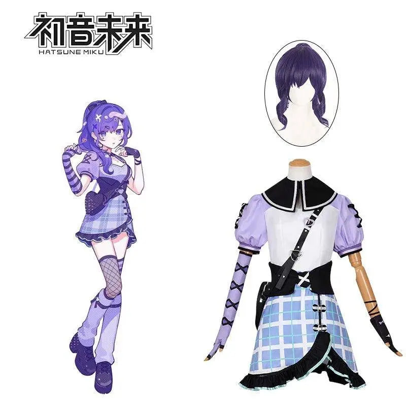 Anime Game Miku Project Sekai Colorful Stage Feat Yoisaki Kanade Cosplay Costumes Daily Wear Cute T-Shirt And backpacks Outfits SS69