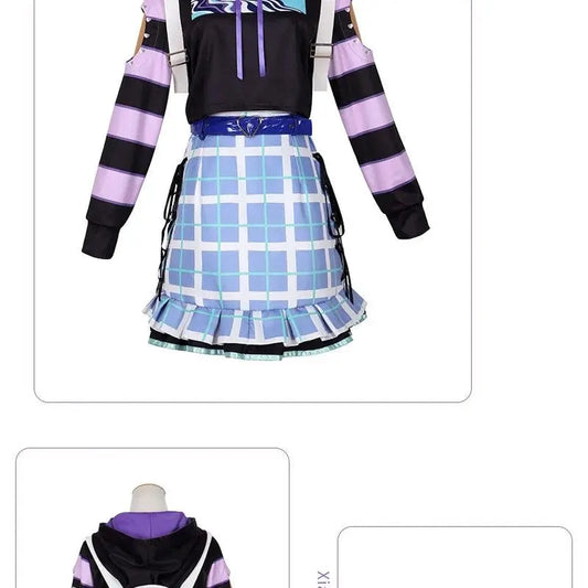 Anime Game Miku Project Sekai Colorful Stage Feat Yoisaki Kanade Cosplay Costumes Daily Wear Cute T-Shirt And backpacks Outfits SS69