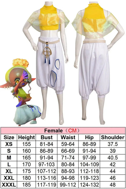 Anime Game Splat Squid Sister Roleplay Fantasia Callie Cosplay Women Costume Halloween Carnival Party Clothes For Role Playing X SS69 62.69 Frye / XS