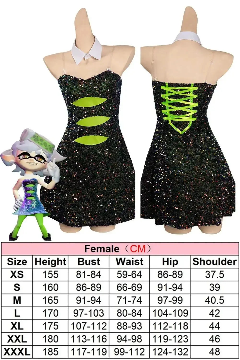 Anime Game Splat Squid Sister Roleplay Fantasia Callie Cosplay Women Costume Halloween Carnival Party Clothes For Role Playing X SS69 96.69 Marie / S