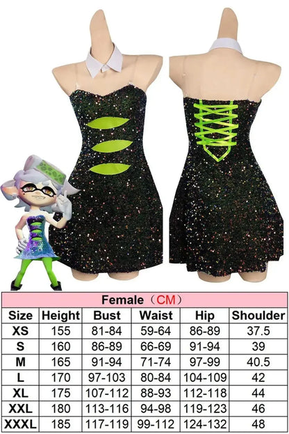 Anime Game Splat Squid Sister Roleplay Fantasia Callie Cosplay Women Costume Halloween Carnival Party Clothes For Role Playing X SS69 96.69 Marie / S