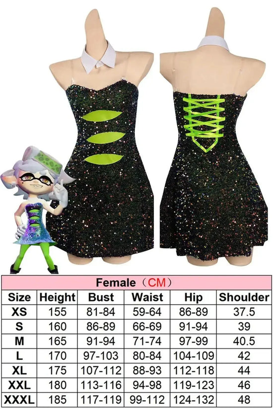 Anime Game Splat Squid Sister Roleplay Fantasia Callie Cosplay Women Costume Halloween Carnival Party Clothes For Role Playing X SS69 96.69 Marie / S