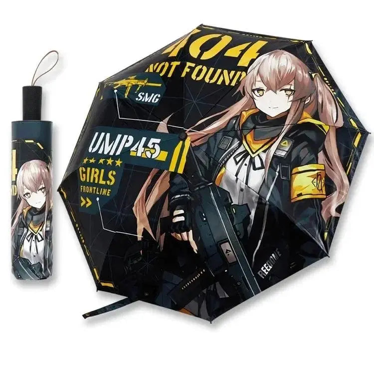 Anime Genshin Impact Umbrella Ganyu Hutao Three-folding UV Blocking Mobile Parasol Genshin Impact waterproof Rain Umbrella Gear - SS69