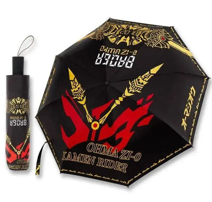 Anime Genshin Impact Umbrella Ganyu Hutao Three-folding UV Blocking Mobile Parasol Genshin Impact waterproof Rain Umbrella Gear SS69