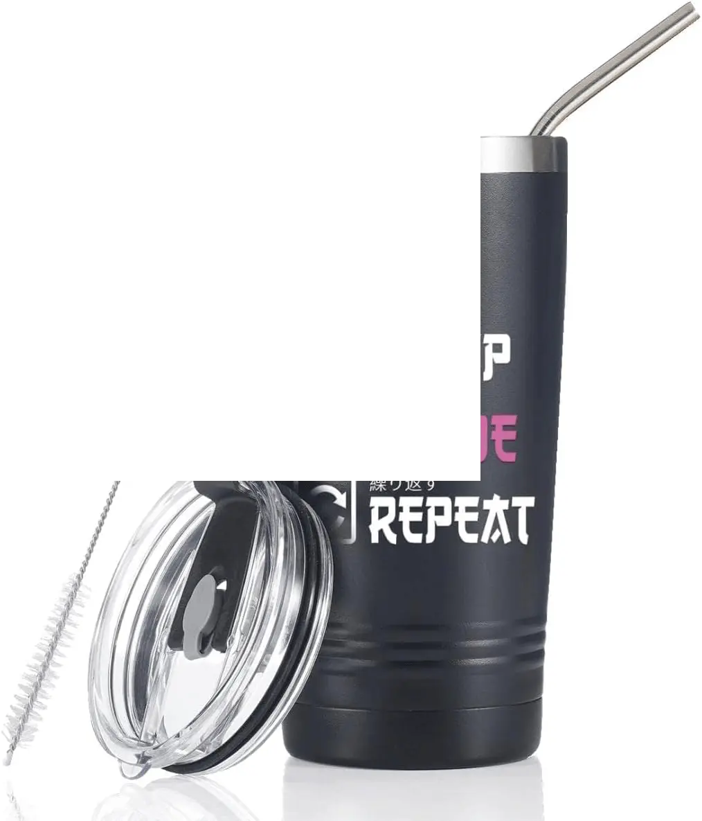 Anime Gifts for Men, Women, Boys - 20Oz/590Ml Double Wall Vacuum Insulated Stainless Steel Tumblers Cups - with Japanese - SS69