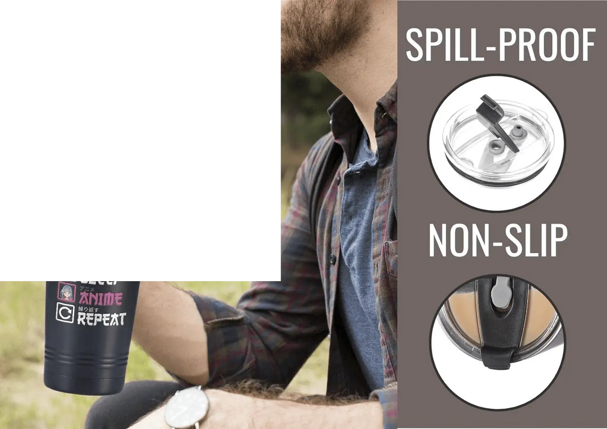 Anime Gifts for Men, Women, Boys - 20Oz/590Ml Double Wall Vacuum Insulated Stainless Steel Tumblers Cups - with Japanese - SS69