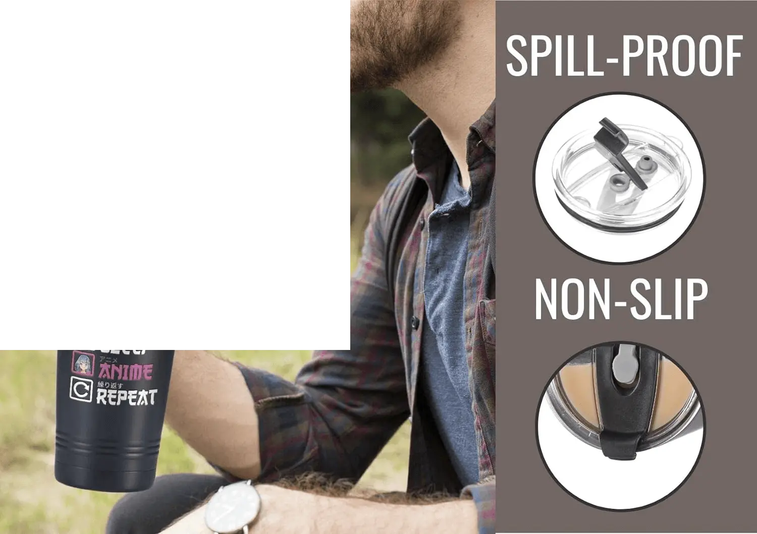 Anime Gifts for Men, Women, Boys - 20Oz/590Ml Double Wall Vacuum Insulated Stainless Steel Tumblers Cups - with Japanese - SS69