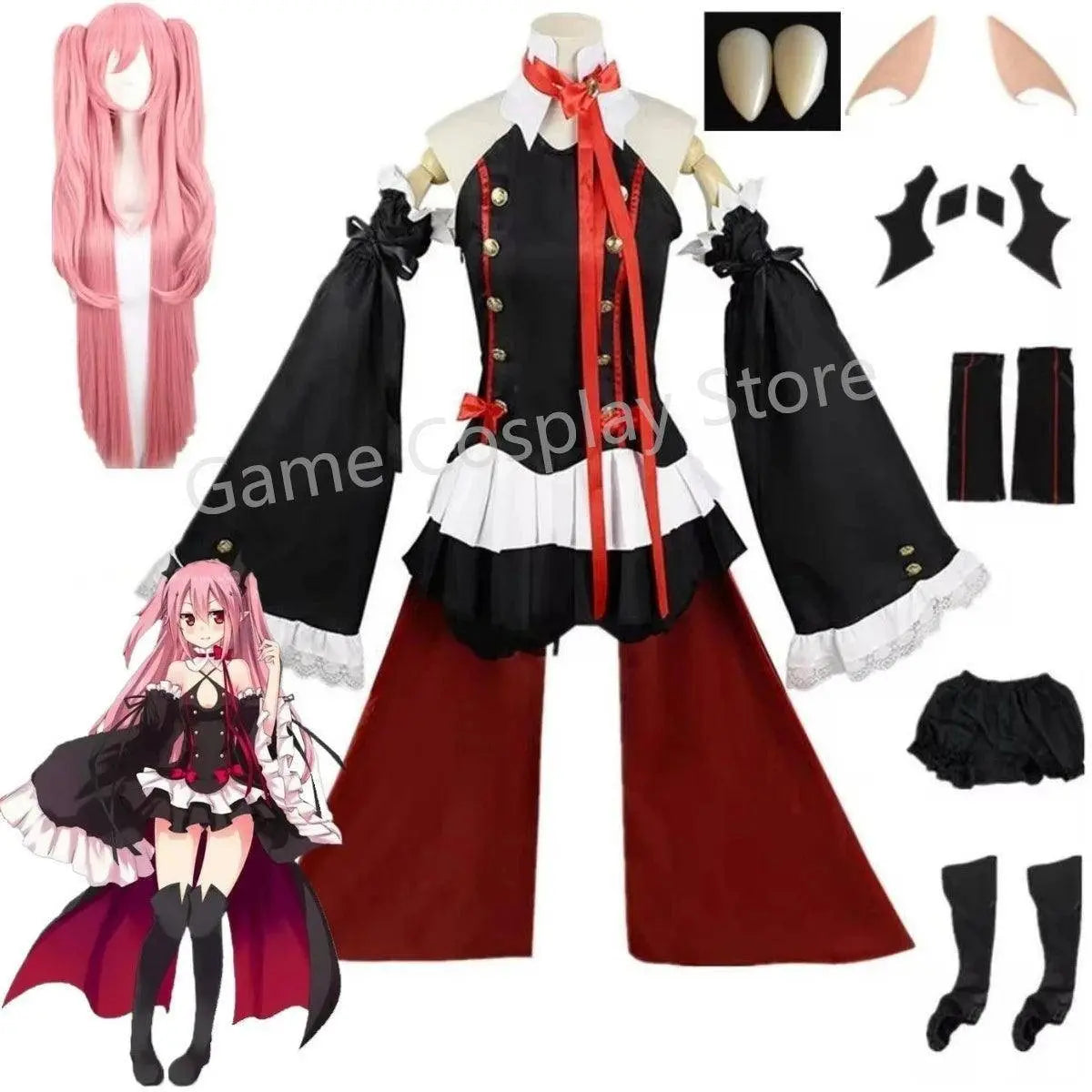Anime Seraph of the end Krul Tepes Cosplay Vampire Cosplay Costume Female Halloween Vampire Costume Women - SS69