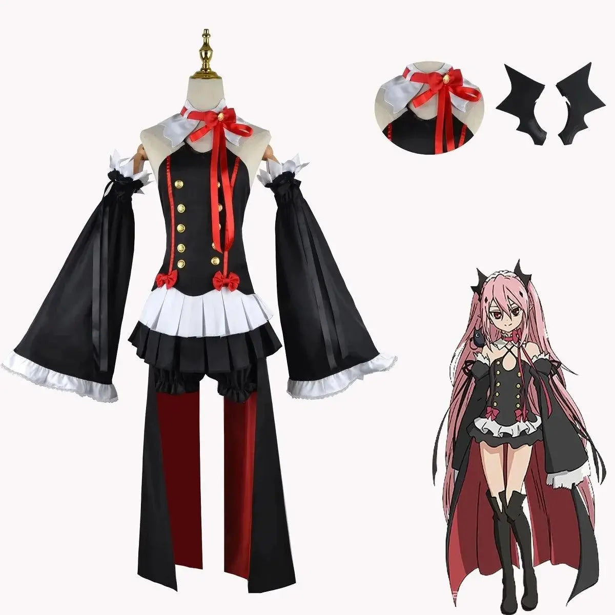 Anime Seraph of the end Krul Tepes Cosplay Vampire Cosplay Costume Female Halloween Vampire Costume Women - SS69