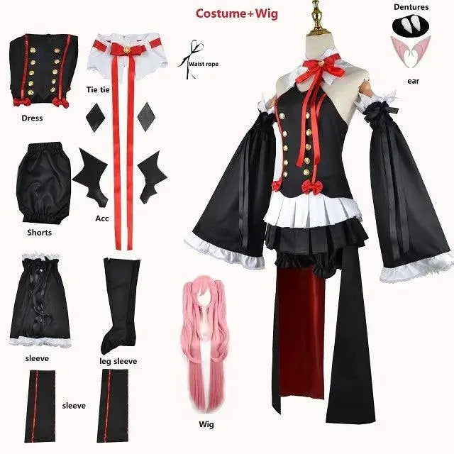 Anime Seraph of the end Krul Tepes Cosplay Vampire Cosplay Costume Female Halloween Vampire Costume Women - SS69