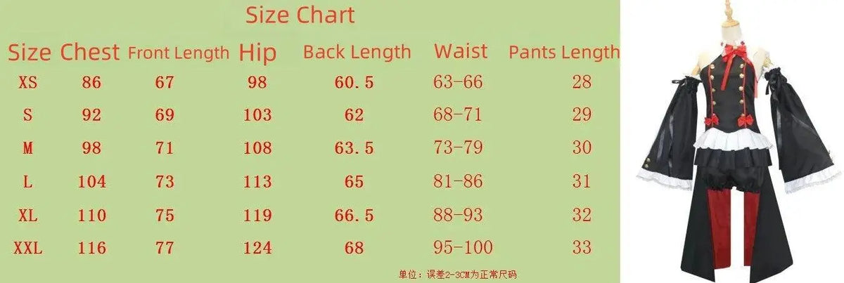 Anime Seraph of the end Krul Tepes Cosplay Vampire Cosplay Costume Female Halloween Vampire Costume Women - SS69