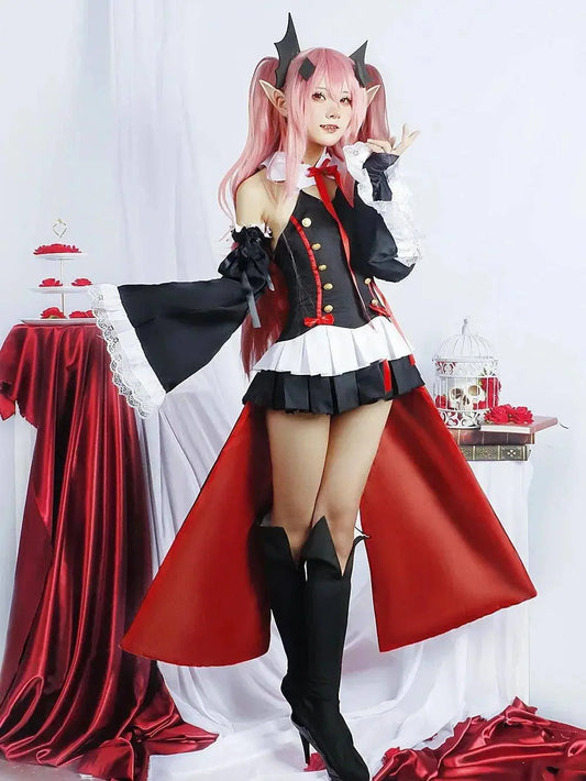 Anime Seraph of the end Krul Tepes Cosplay Vampire Cosplay Costume Female Halloween Vampire Costume Women - SS69