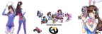 Anime Woman Jumpsuit Tights Dva Cosplay Costume Game Zentai Wig Cosplay Props Headphone Suit D.Va Cos Party Halloween Costumes - SS69