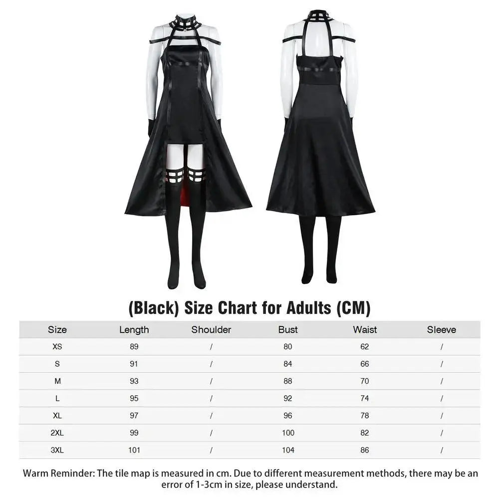 Anime Yor Forger Family Cosplay Costumes Black Dress Hair Accessories White Socks Gloves Earrings Halloween Props for Women Girl SS69 60.69 Black / CHINA / XXL