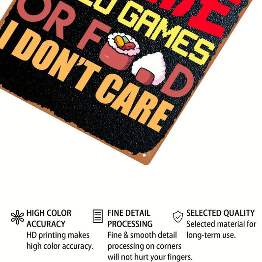 Anime & Gaming Food Fantasy Metal Wall Art - Waterproof Iron Poster for Otaku, Senpai, Hentai Fans - Perfect for Living Room & Bedroom Decor, 20.32x30.48 cm SS69