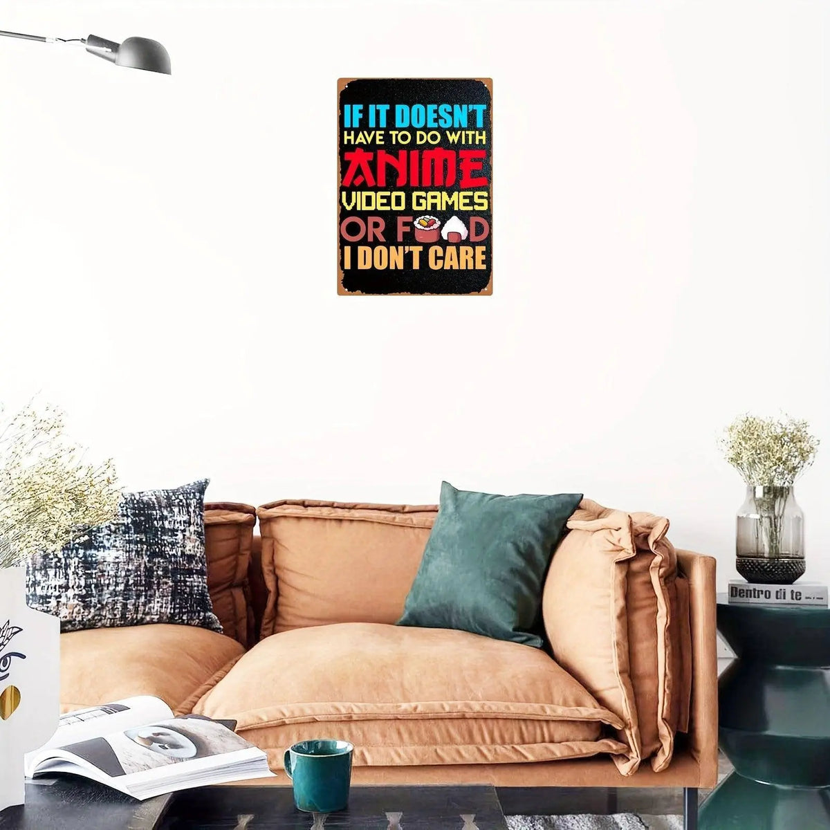 Anime & Gaming Food Fantasy Metal Wall Art - Waterproof Iron Poster for Otaku, Senpai, Hentai Fans - Perfect for Living Room & Bedroom Decor, 20.32x30.48 cm SS69