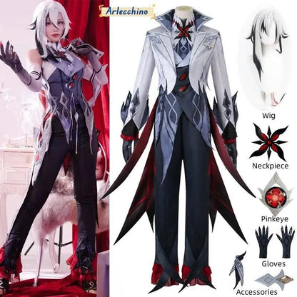 Arlecchino The Knave Cosplay Costume Genshin Impact  Fatui Harbinger - SS69