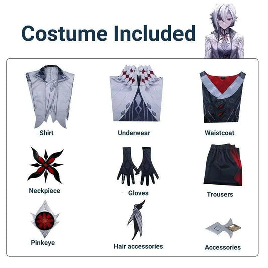 Arlecchino The Knave Cosplay Costume Genshin Impact  Fatui Harbinger - SS69