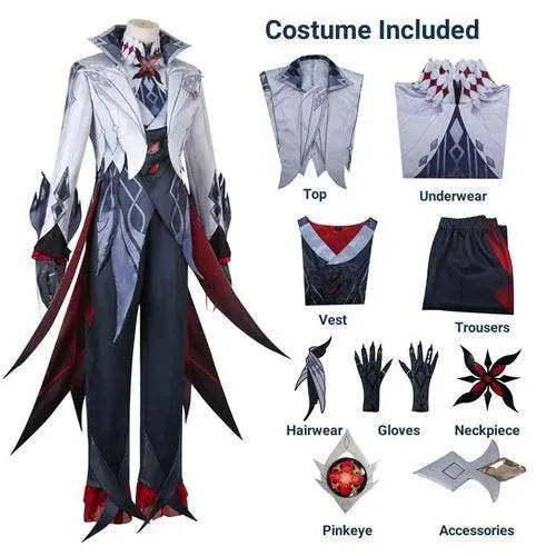 Arlecchino The Knave Cosplay Costume Genshin Impact  Fatui Harbinger - SS69