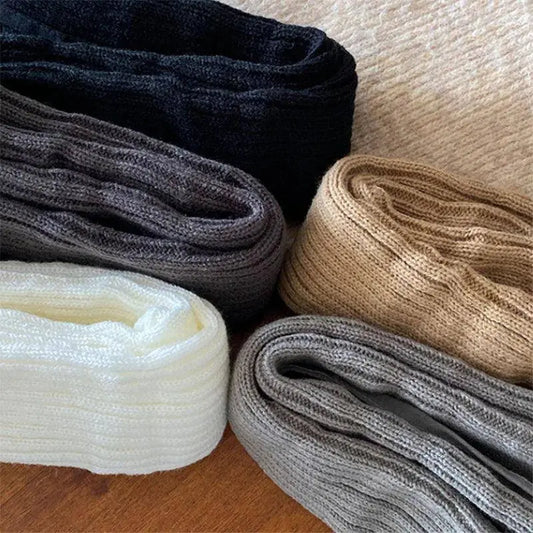 Autumn Winter Children Leg Warmers Lolita Lace Bowknot Knitted Socks Baby Girls Warm Foot Cover Cute Sweet Socks Long Stockings SS69