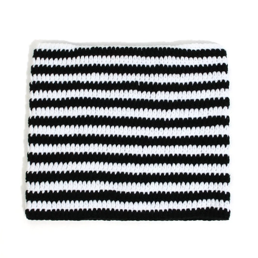 Autumn Winter Cute Cat Ears Cap, Streetwear Beanie Hat, Little Devil Striped Knitted Hat For Men Women, Kawaii Y2k Hat - SS69