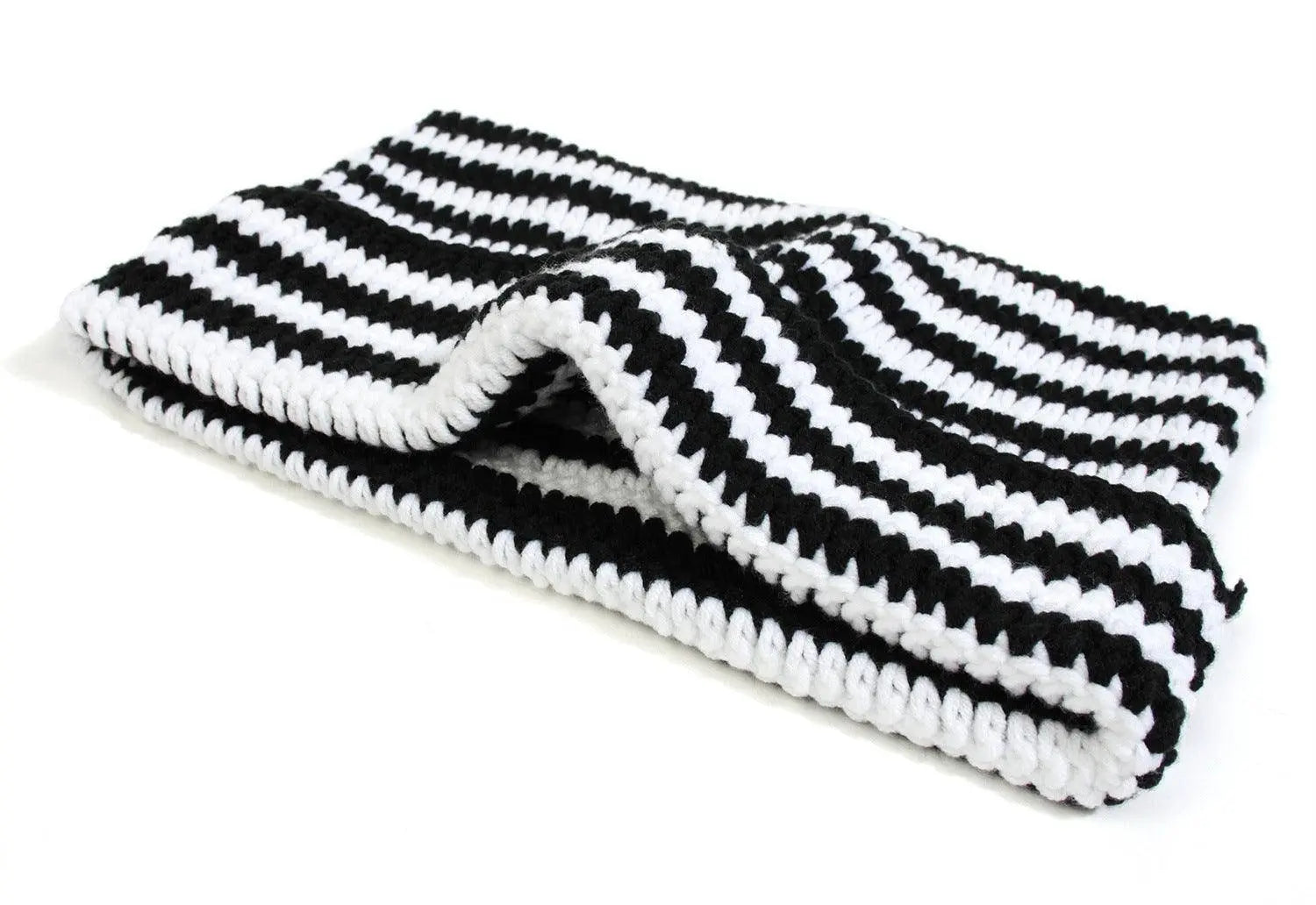 Autumn Winter Cute Cat Ears Cap, Streetwear Beanie Hat, Little Devil Striped Knitted Hat For Men Women, Kawaii Y2k Hat - SS69