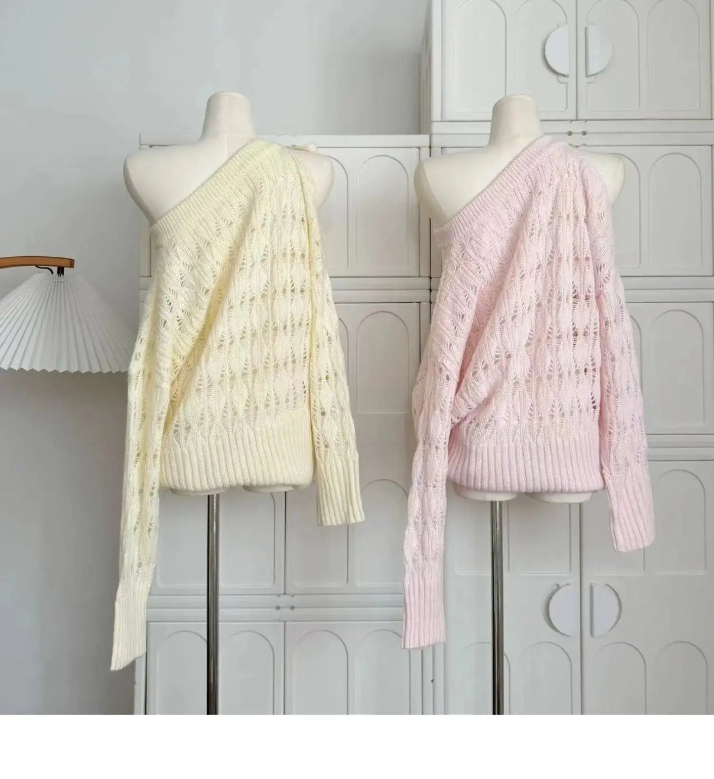 Autumn Winter Woman Korean Fashion Cute Core Sweet 2000s Sweater Elegant Oversize Knitwears Designer Aesthetic Chic Coquette SS69