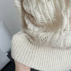 Autumn Winter Woman Korean Fashion Cute Core Sweet 2000s Sweater Elegant Oversize Knitwears Designer Aesthetic Chic Coquette SS69