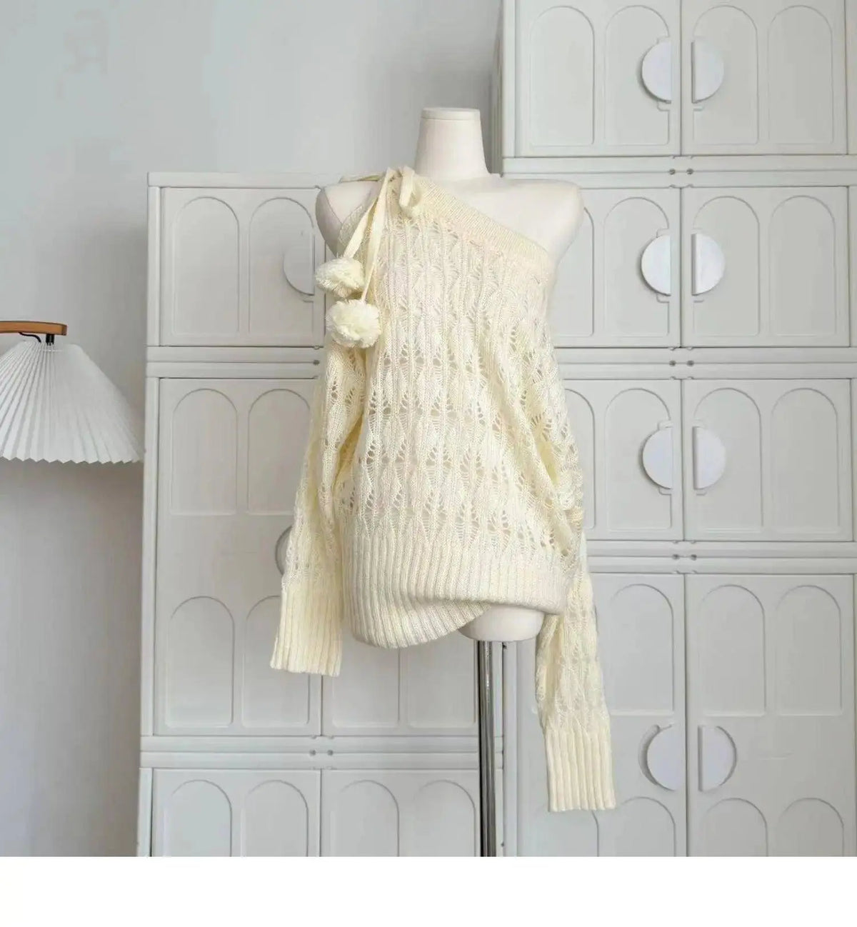 Autumn Winter Woman Korean Fashion Cute Core Sweet 2000s Sweater Elegant Oversize Knitwears Designer Aesthetic Chic Coquette SS69