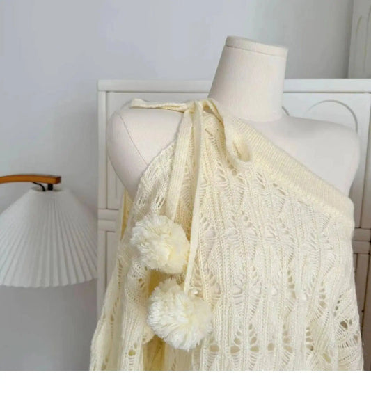 Autumn Winter Woman Korean Fashion Cute Core Sweet 2000s Sweater Elegant Oversize Knitwears Designer Aesthetic Chic Coquette SS69