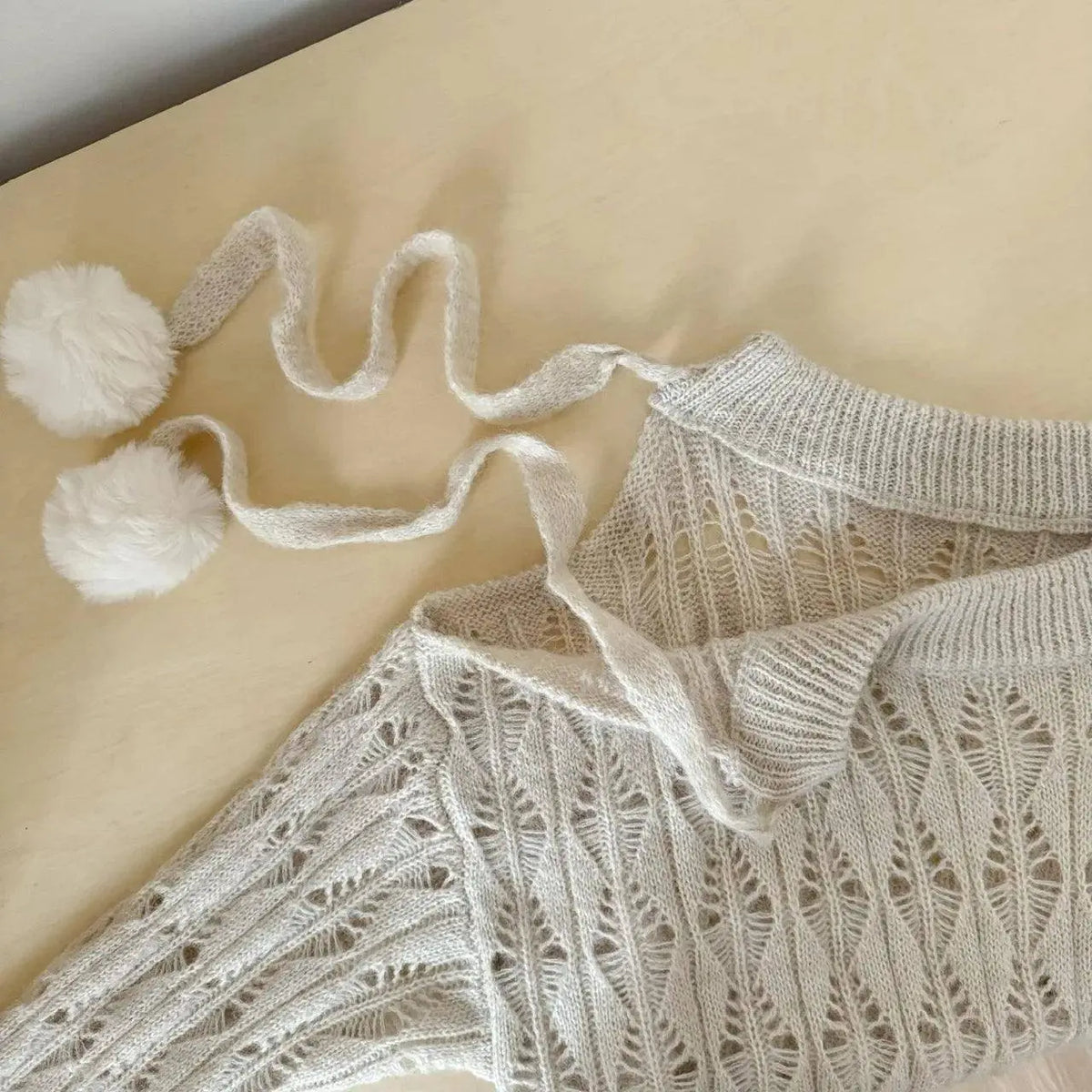 Autumn Winter Woman Korean Fashion Cute Core Sweet 2000s Sweater Elegant Oversize Knitwears Designer Aesthetic Chic Coquette SS69