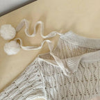 Autumn Winter Woman Korean Fashion Cute Core Sweet 2000s Sweater Elegant Oversize Knitwears Designer Aesthetic Chic Coquette SS69