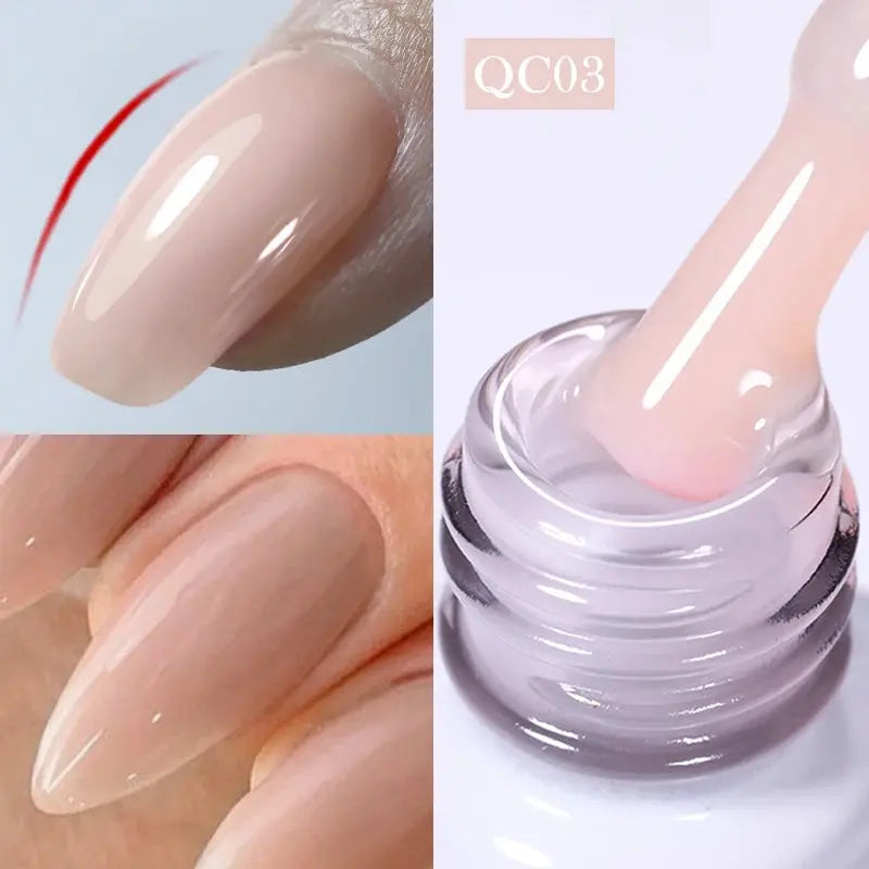 BORN PRETTY Milky White Jelly Nude Gel Nail Polish 10ml White Translucent Soak Off Gel Vernis Semi Permanent Need UV Light Cure SS69