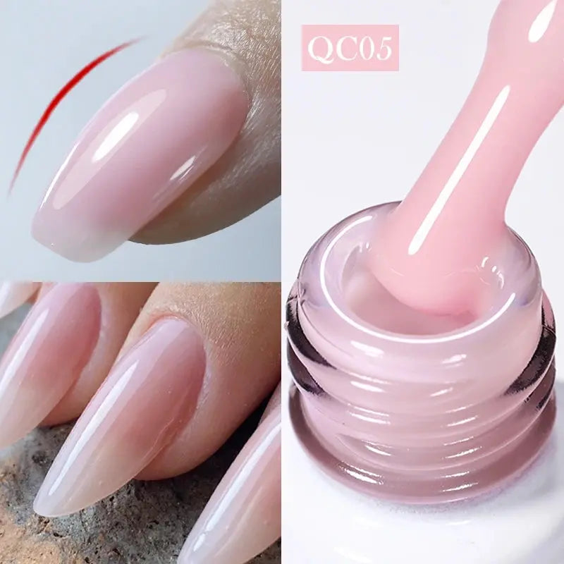 BORN PRETTY Milky White Jelly Nude Gel Nail Polish 10ml White Translucent Soak Off Gel Vernis Semi Permanent Need UV Light Cure SS69