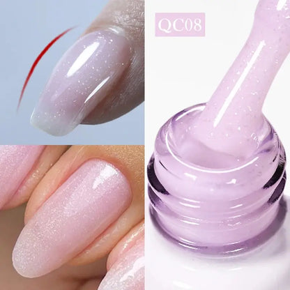 BORN PRETTY Milky White Jelly Nude Gel Nail Polish 10ml White Translucent Soak Off Gel Vernis Semi Permanent Need UV Light Cure SS69