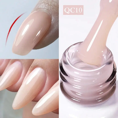 BORN PRETTY Milky White Jelly Nude Gel Nail Polish 10ml White Translucent Soak Off Gel Vernis Semi Permanent Need UV Light Cure SS69